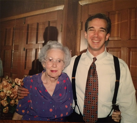 Mark Ryle and his grandmother Ellen