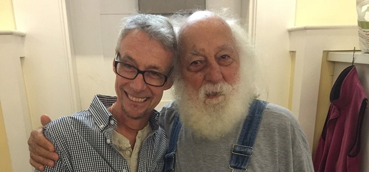 Patrick (left) and Ricardo at the Castro Senior Center