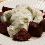 "Roasted beets with Cucumber yogurt salad" by bobjudge is licensed under CC BY 2.0. 