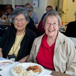 Priscilla and fellow seniors enjoy healthy lunch from Project Open Hand